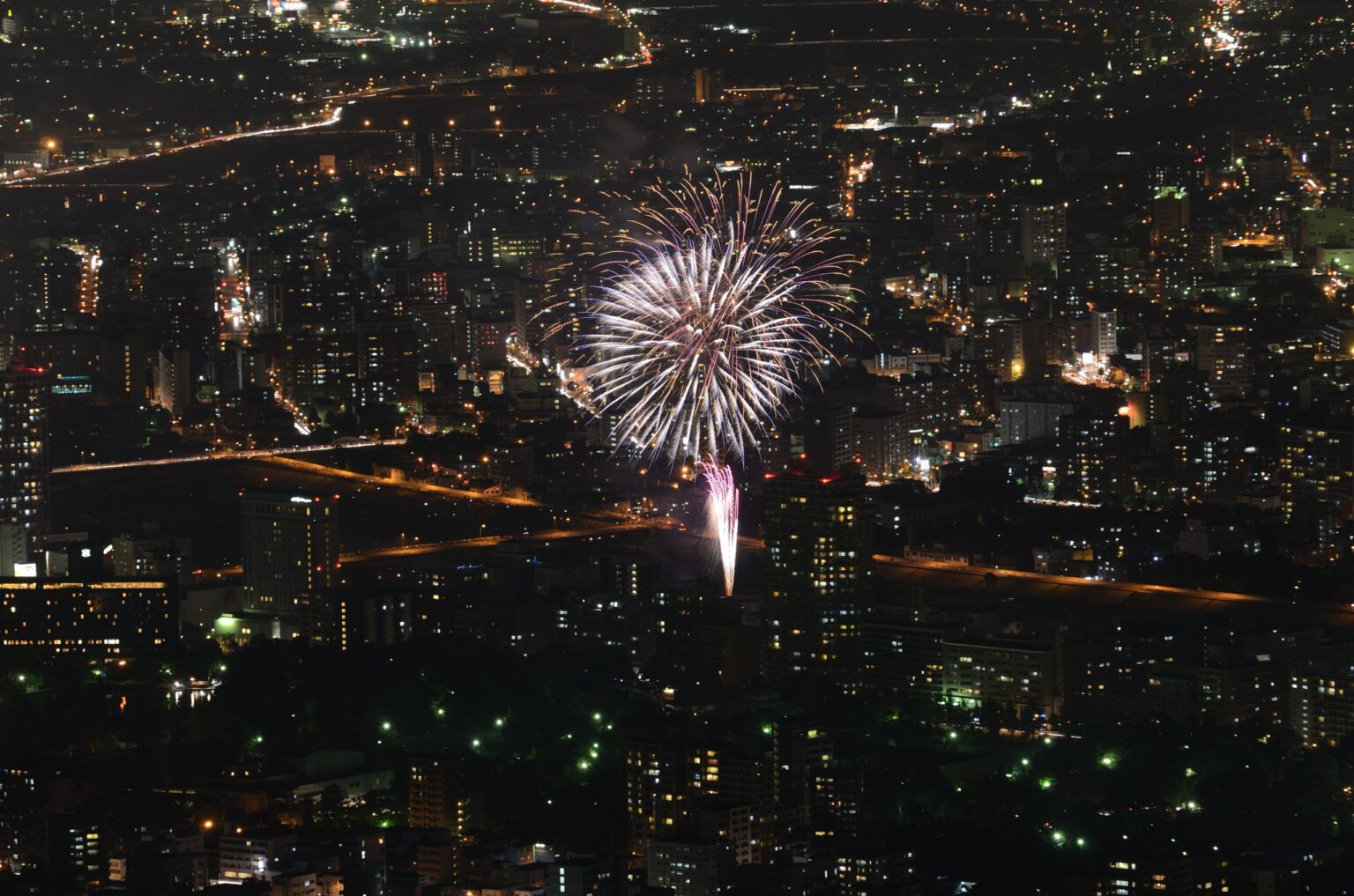 札幌豊平川 花火大会 2022 (無料) Hokkaido A4JP