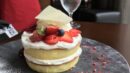 Pancakes with Strawberries, Fresh Cream & Vanilla Ice Cream