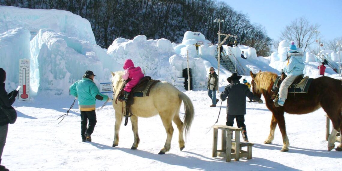 Lake Shikotsu Ice Festival - Horse Riding