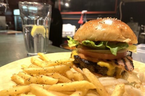 Booty 2F Bacon and Cheese Hamburger (100% Hokkaido Beef)