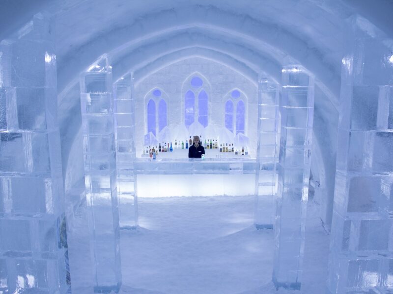 Lake Shikaribetsu ice bar