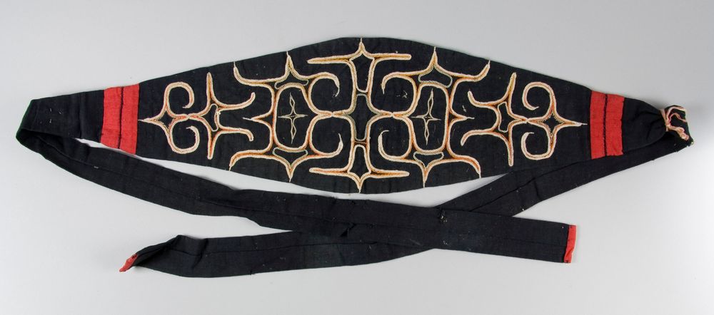 Ainu Textiles, Embroidery & Patterns Headbands called “matampus”