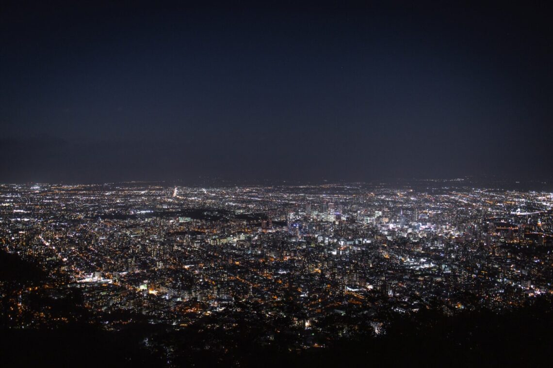 Mt. Moiwa, Night View from the Observation Deck