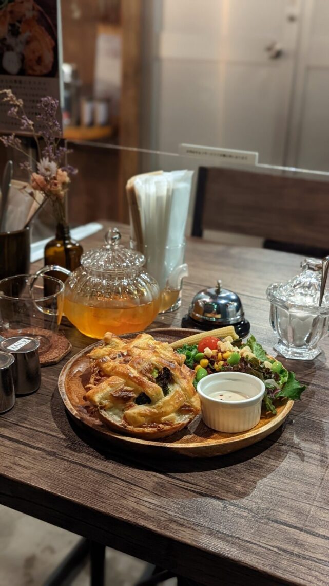 Shelter Cafe Pie Salad Herbal Tea
