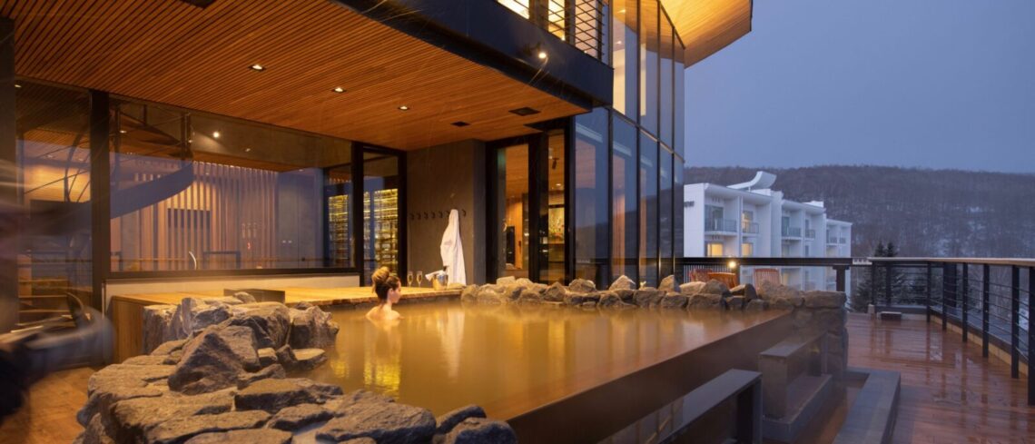 Haku Villas - onsen travel - hot springs - outside