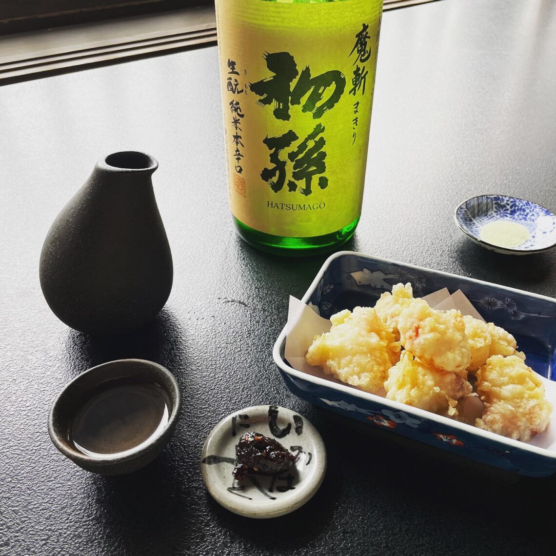 tempura and sake set