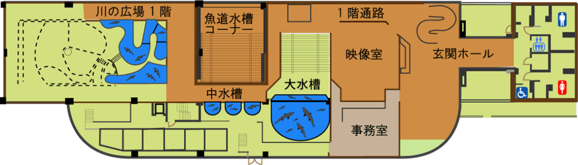 Map: Shibetsu Salmon Science Museum - Floorplan