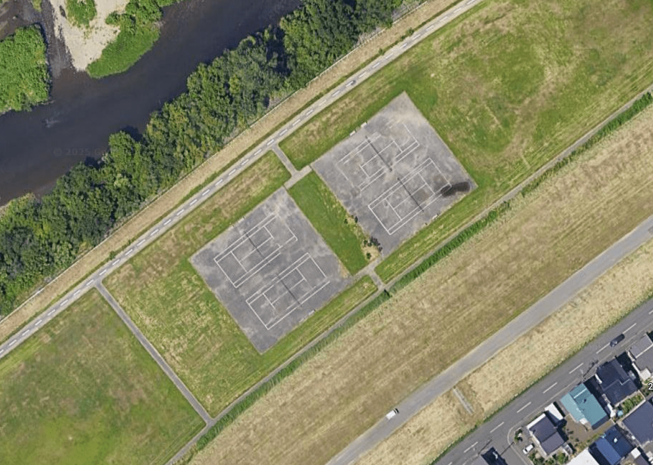 Kikusui, Motomachi 7-Jo Tennis Courts (Free), Toyohira River, Sapporo